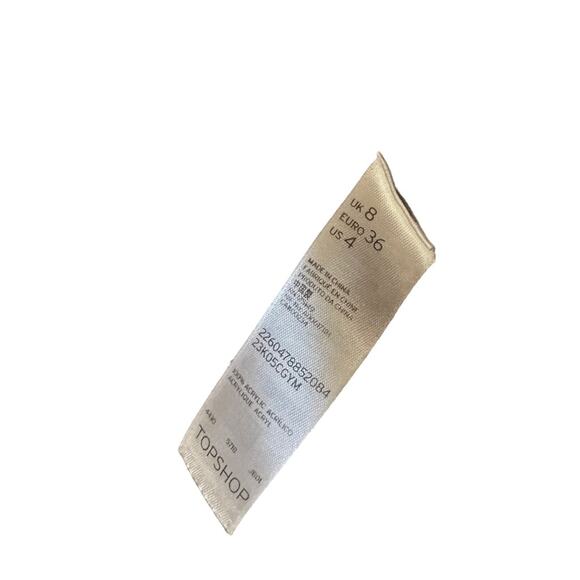 Topshop knit gray ombre dip dye sweater Sz 8 - Picture 3 of 8